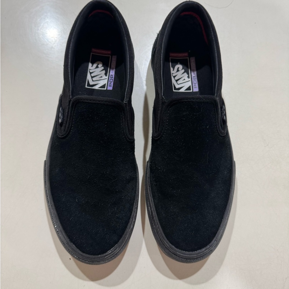 Vans Men's 10 Black Classic Slip-On Shoes
